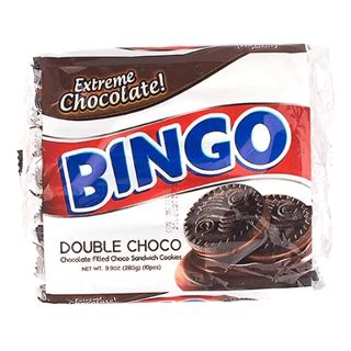bingo biscuits philippines|BINGO DOUBLE CHOCO SANDWICH COOKIES .